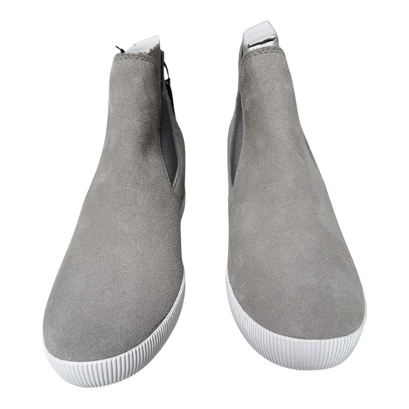 Sorel Out N About Slip-On Wedge Suede Boots Quarry White Size 7.5 – NWOT - Picture 1 of 6